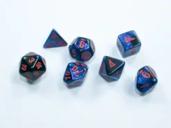 Chessex Poly Dice Set - MINI Gemini Starlight Black & Red