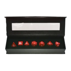 Dungeons And Dragons: Heavy Metal Red And White 7 Dice Set
