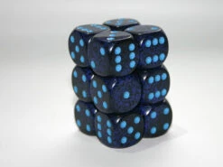 Chessex16mm D6 Set Of 12: Cobalt