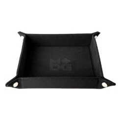 Fold Up Velvet Dice Tray: Black