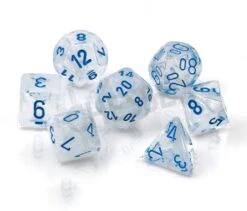 Chessex Poly Dice Set - MINI Borealis Luminary Icicle