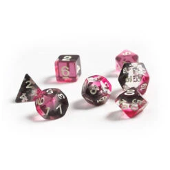 Sirius Dice: Black, Pink And Clear