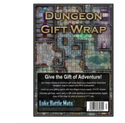 Dungeon Gift Wrap (Pack Of 6 Sheets With Tags)