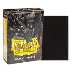 Dragon Shield Japanese Sleeves Matte Black X60 (59mm X 86mm)