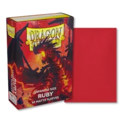 Dragon Shield Japanese Sleeves Matte Ruby X60 (59mm X 86mm)