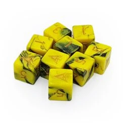 Elder Dice: Yellow Sign D6s
