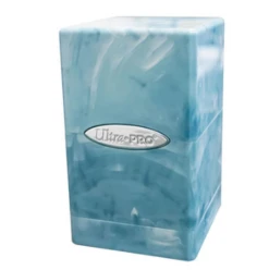 Marble Satin Tower - Light Blue/White