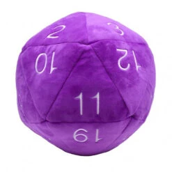 D&D D20 Jumbo Plush Purple