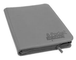 Ultimate Guard 8 Pocket Quadrow Zipfolio Xenoskin - Grey