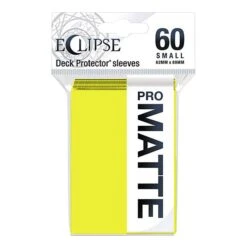 Eclipse Matte Small Sleeves: Lemon Yellow (60)