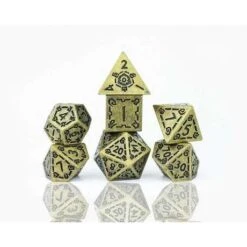 Sirius: Illusory Metal Poly Dice Set - Gold