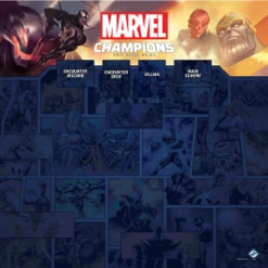 Marvel Champions 4 Player Playmat (Blue)