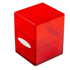 Satin Cube - Glitter Red