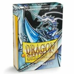 Dragon Shield Japanese Sleeves Matte Clear X60 (59mm X 86mm)(FULL CASE - 10 Boxes)