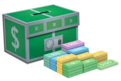 Sinister Fish: Wooden Coin Chest 2 - Bank Notes